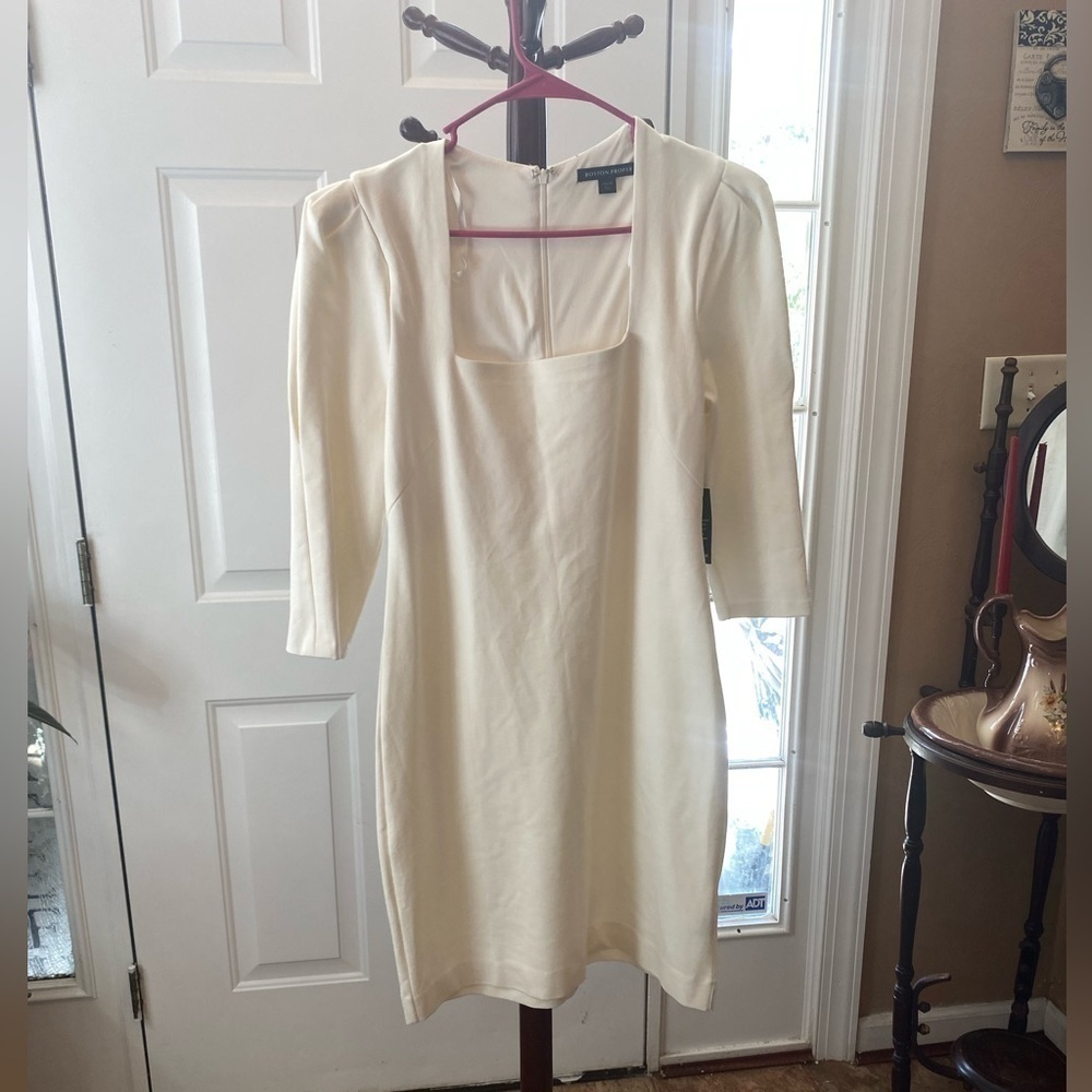 NWT BOSTON PROPER OFF WHITE DRESS SIZE 10 SEE MEASUREMENTS